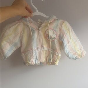 Vintage - Pastel Striped Kids Hoodie